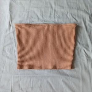 urban outfitters ribbed nude tube top